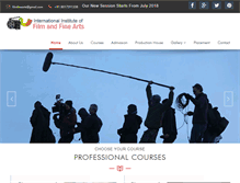 Tablet Screenshot of filmandfinearts.com